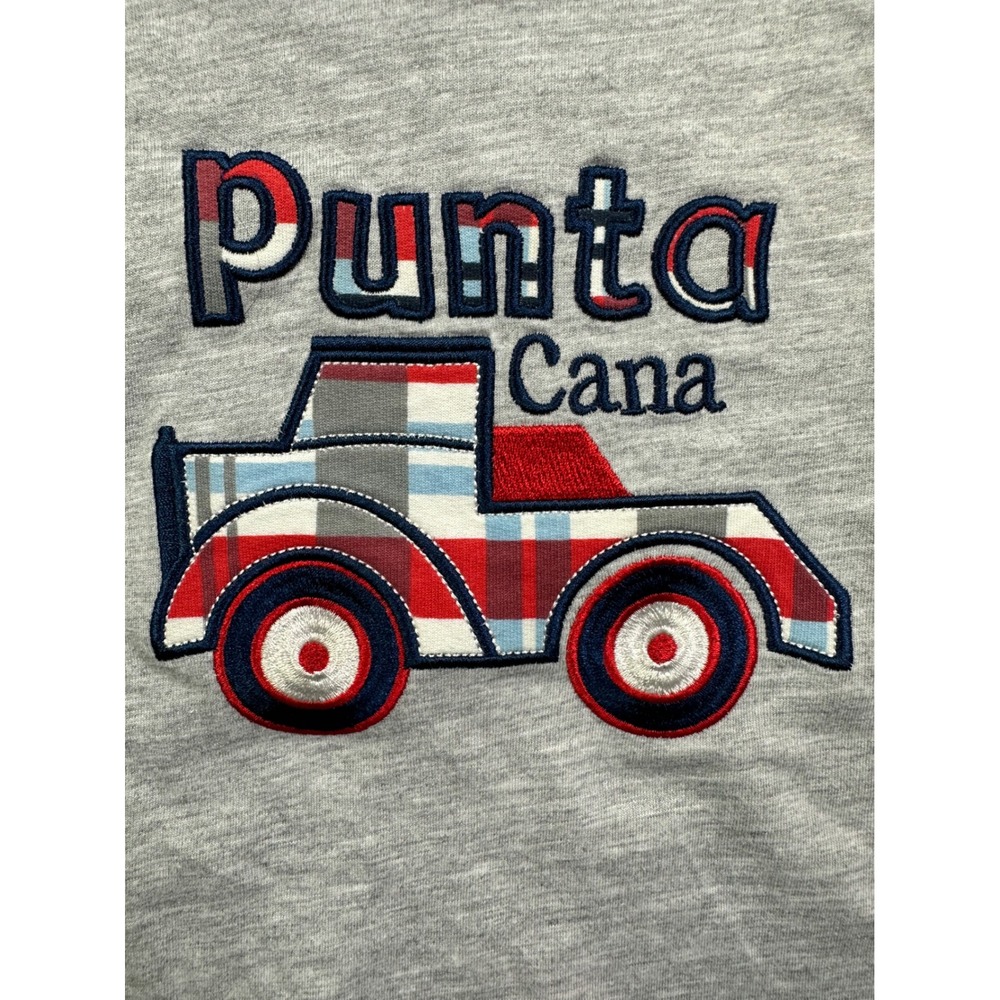 Ocean Dream Punta Cana Boys Gray Truck Souvenir T-Shirt Size 3T NWT